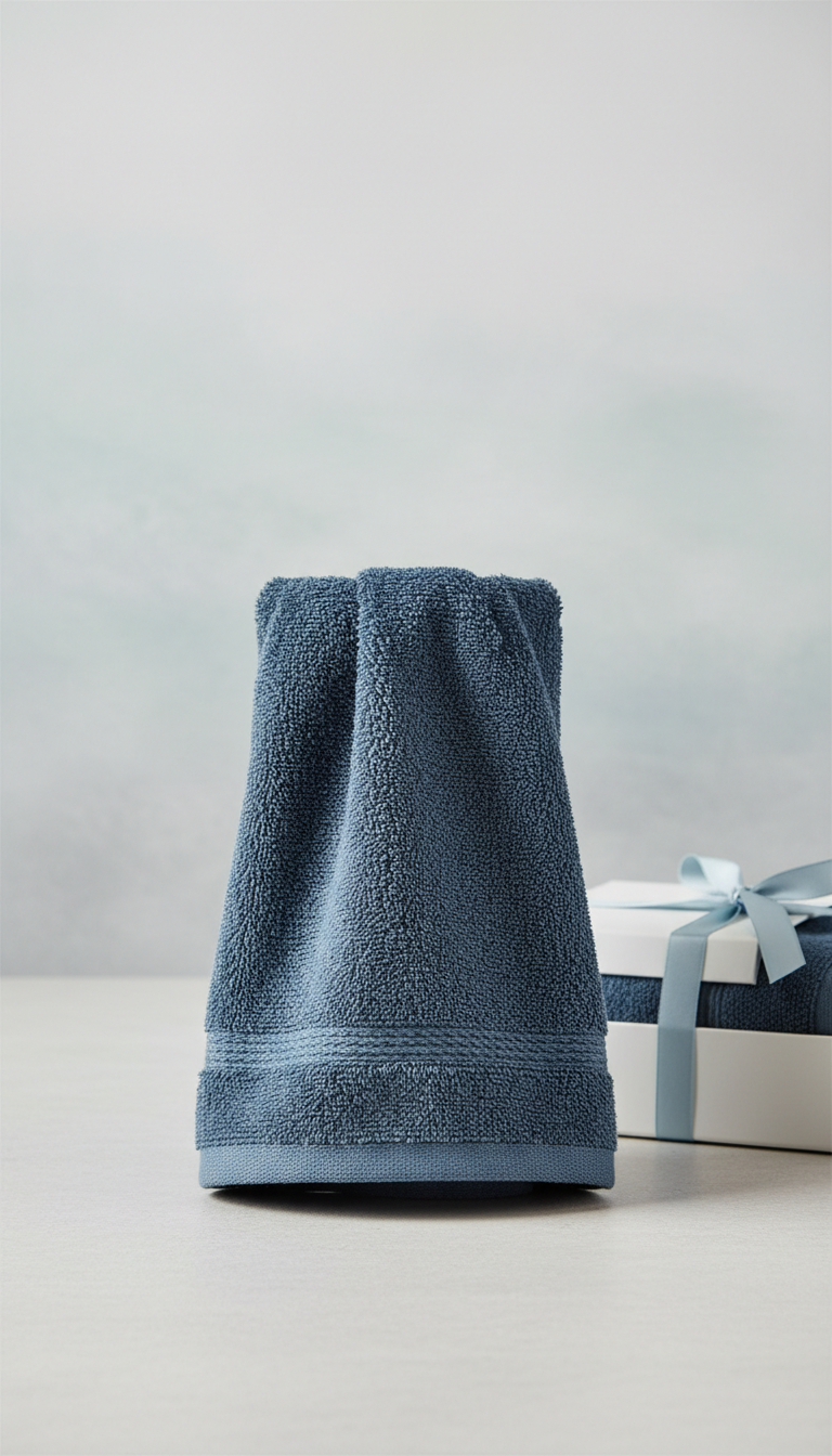 Deep Ocean Blue Hand Towel