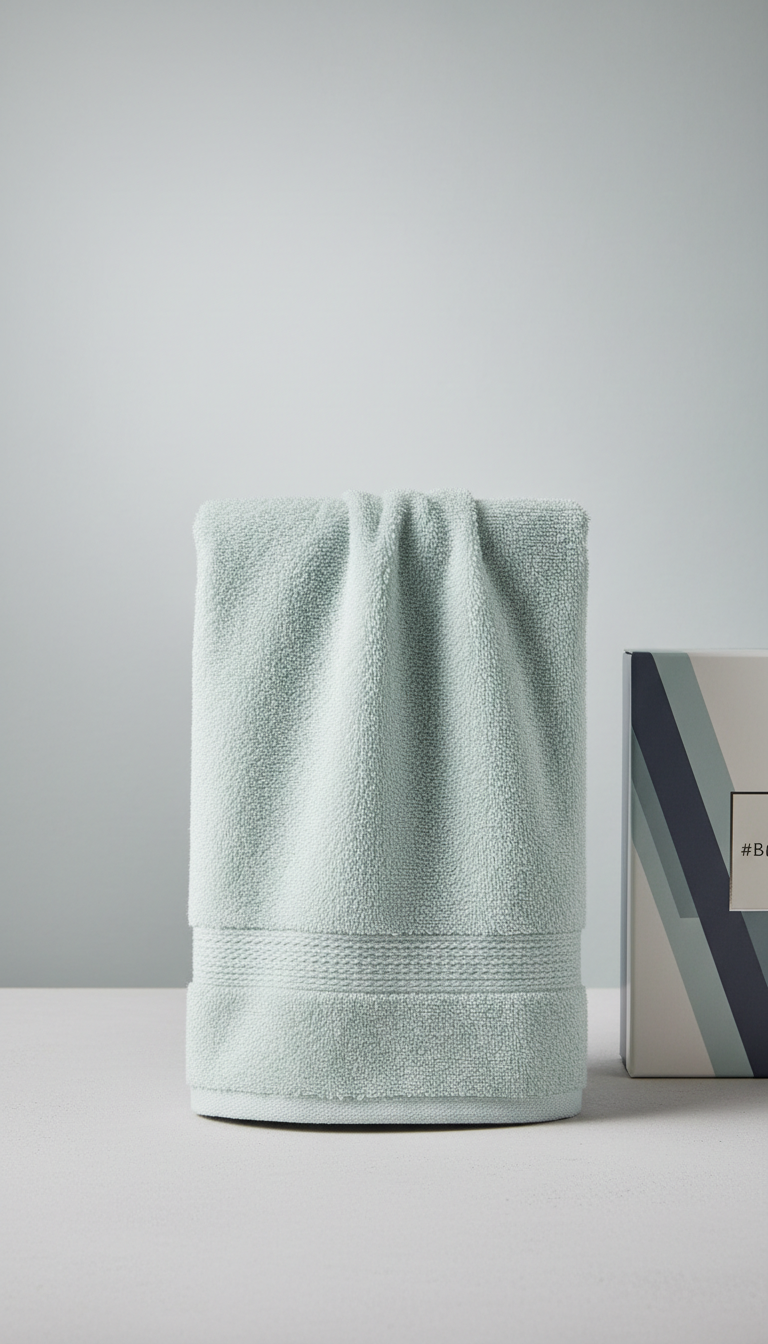 Sea Mist White Bath Towel